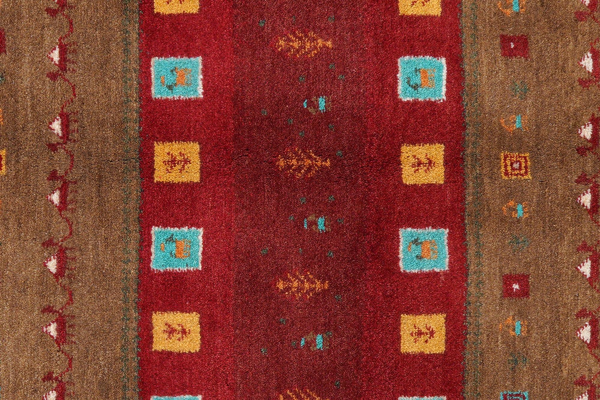 Rizbaf Gabbeh-Teppich Wolle Mehrfarbig 4