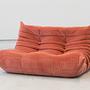 Togo 2-seater sofa cord coral 2
