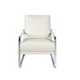 Armchair Faux Leather White 5