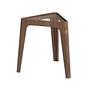 Side table glass brown 0