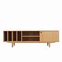 D-S19 Vinylschrank Eichenfurnier 0