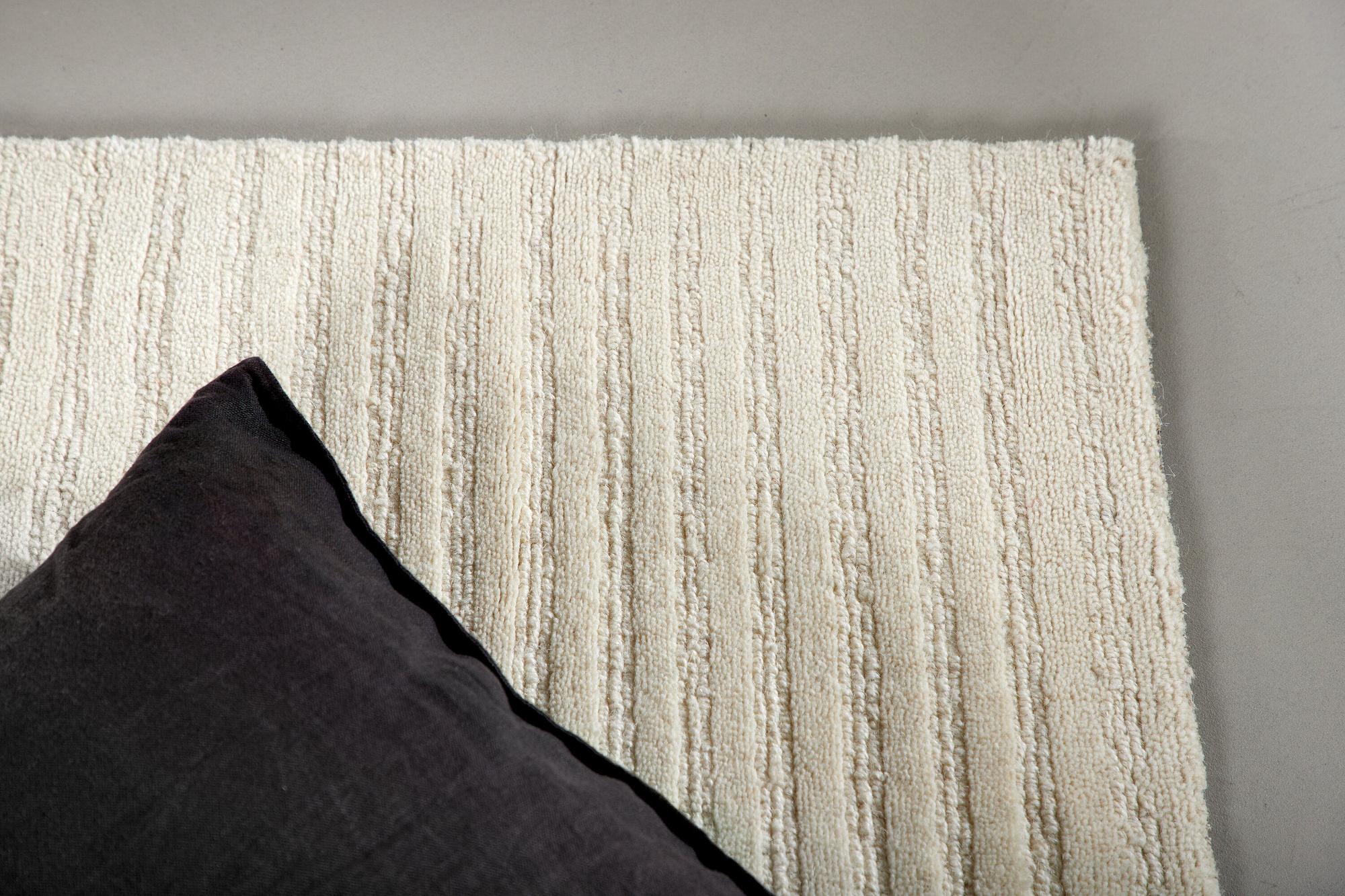 Milton Teppich Rechteckig Wolle Baumwolle 70x200cm Weiß 7