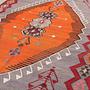 Vintage Kilim Teppich Wolle Mehrfarbig 4