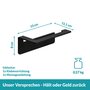 Toilettenpapierhalter Edelstahl Schwarz 5