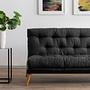 Saki Sleeper Sofa 3-Seater Dark Grey 3