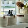 3x Jarana Storage basket Cotton White 0
