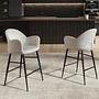Barstuhl Textil Grau 2