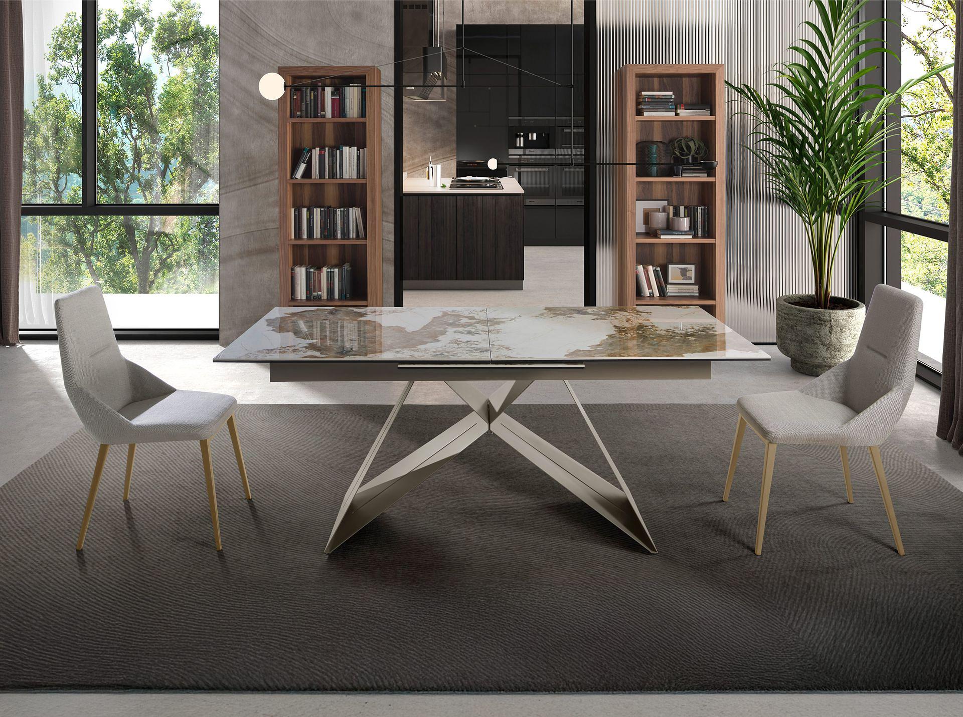 Dining chair textile light grey 3