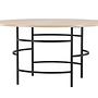 Copenhagen Dining table Whitewash Black ⌀140x74cm 5