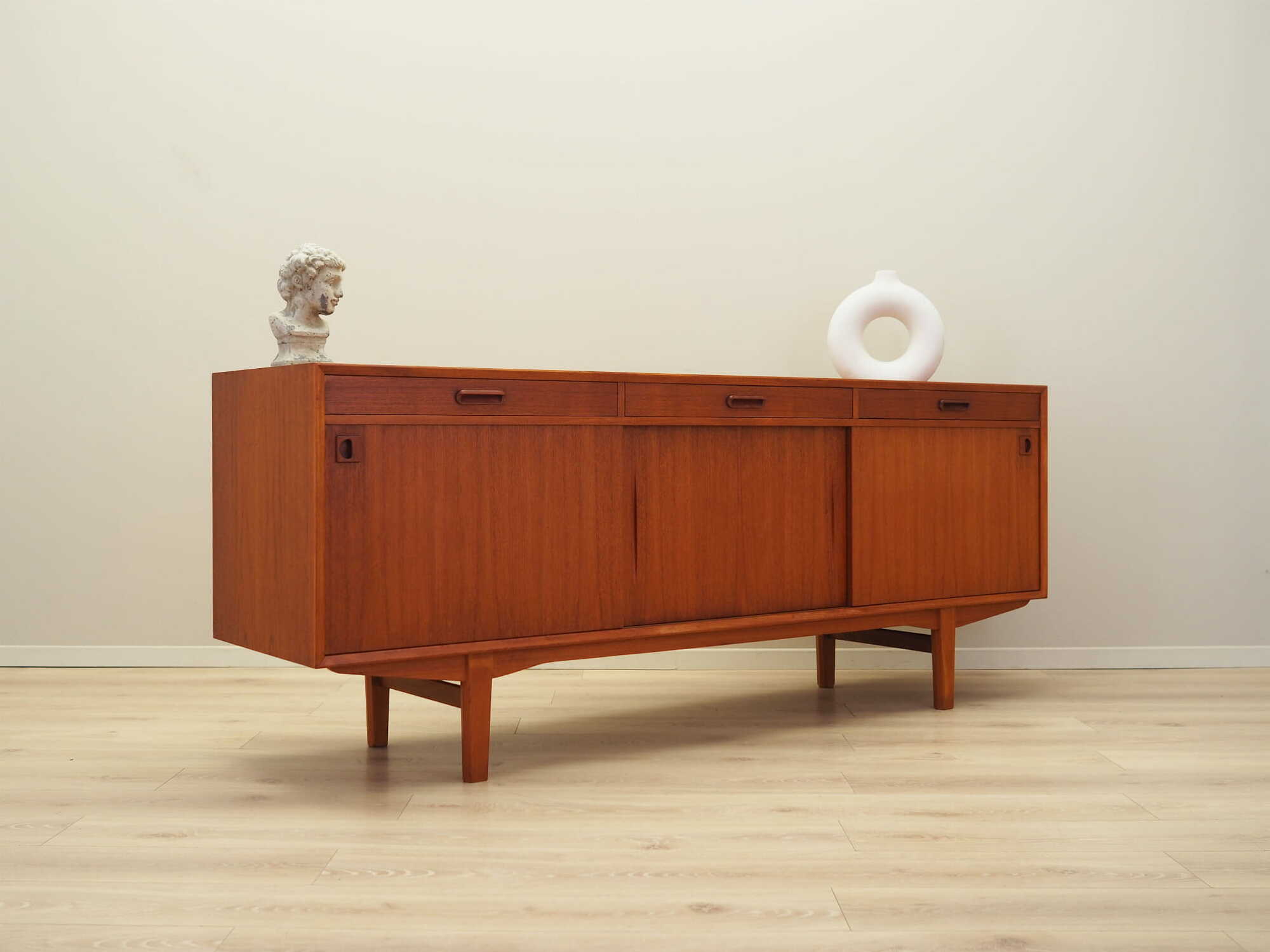 Vintage Sideboard Teakholz Braun 1960er Jahre 5