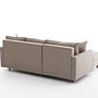 Eva Sofa Récamiere Links mit Hocker Creme 9