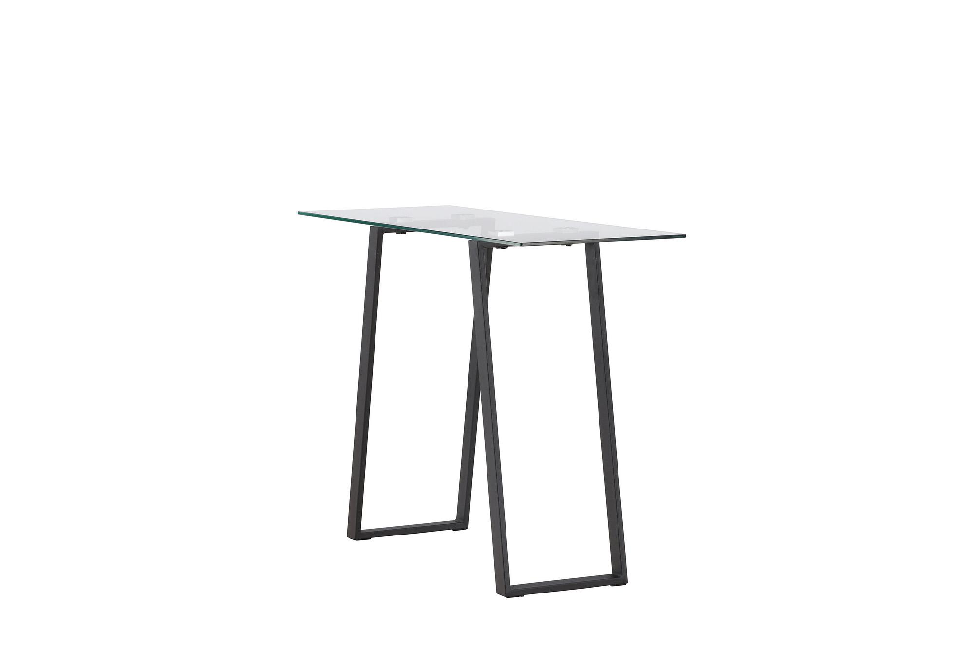 Horten Schreibtisch Stahl Glas Silber 8