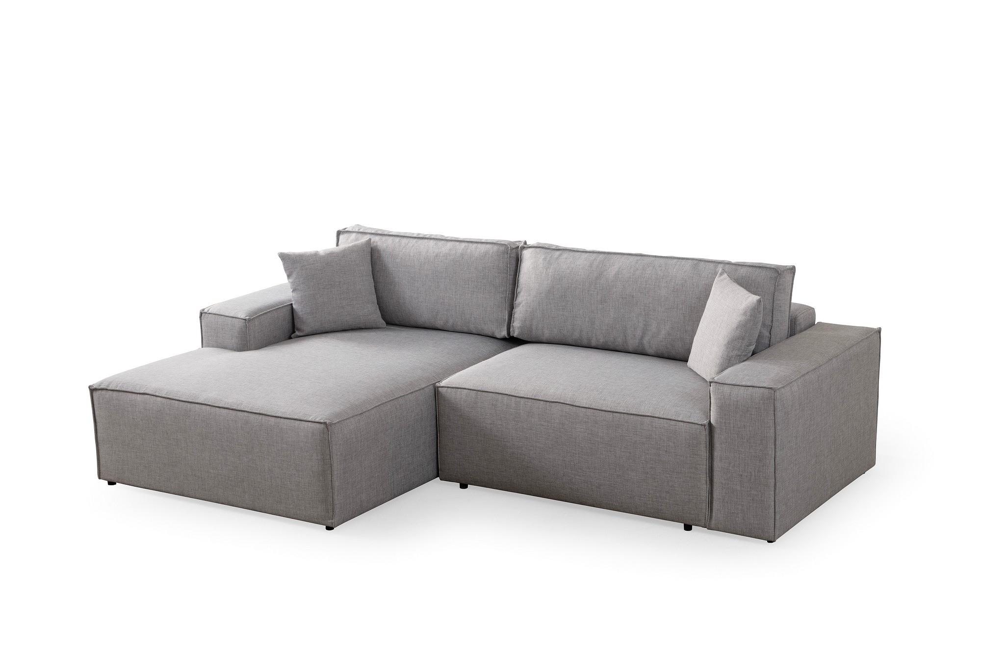 Pirlo Corner Sofa Left Light Grey 4