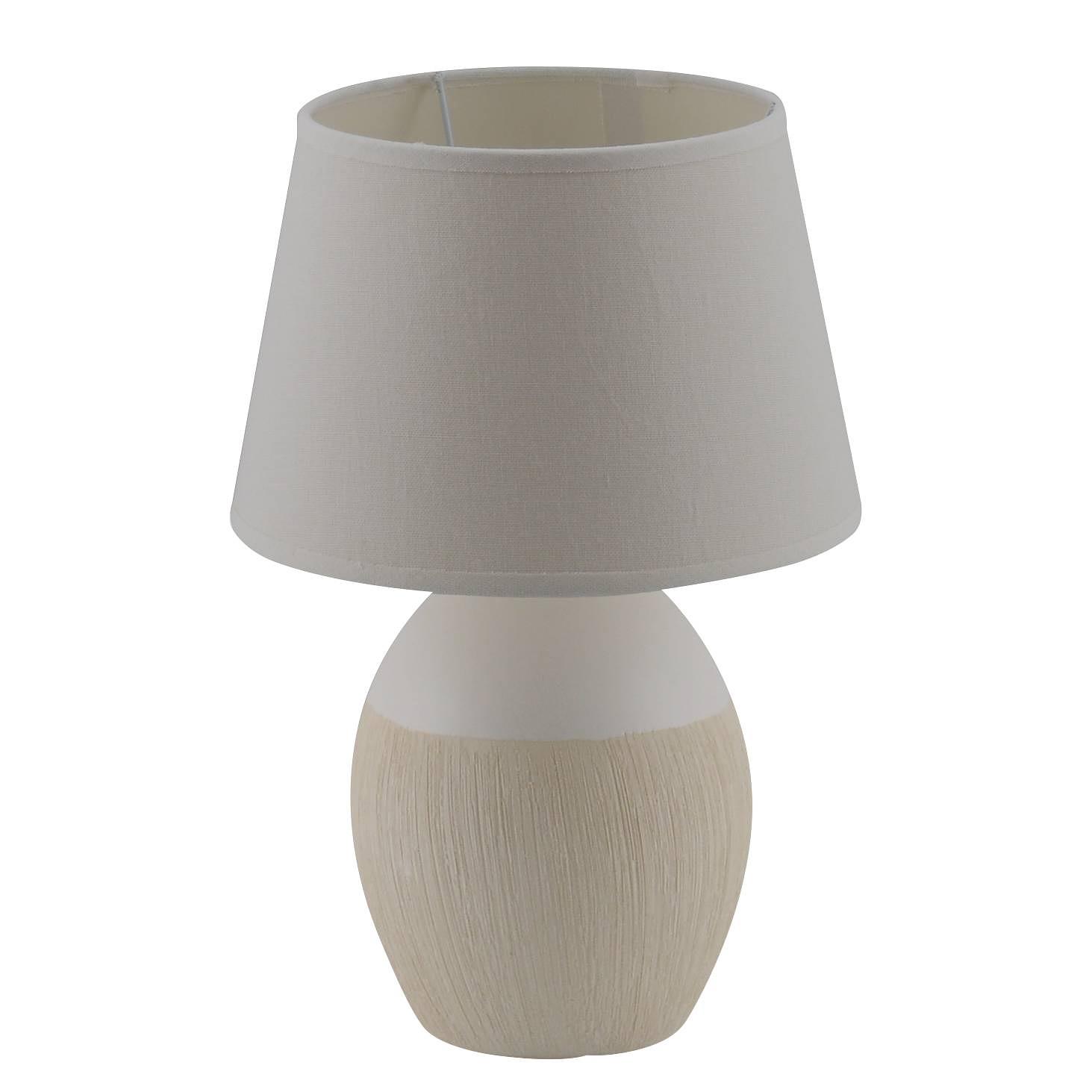 Table lamp mixed fabric ceramic 1-bulb 2