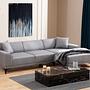 Petra R Corner Sofa Light Grey 2