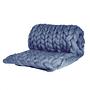 Cosima Chunky Knit Wolldecke Merinowolle Rauchblau 1