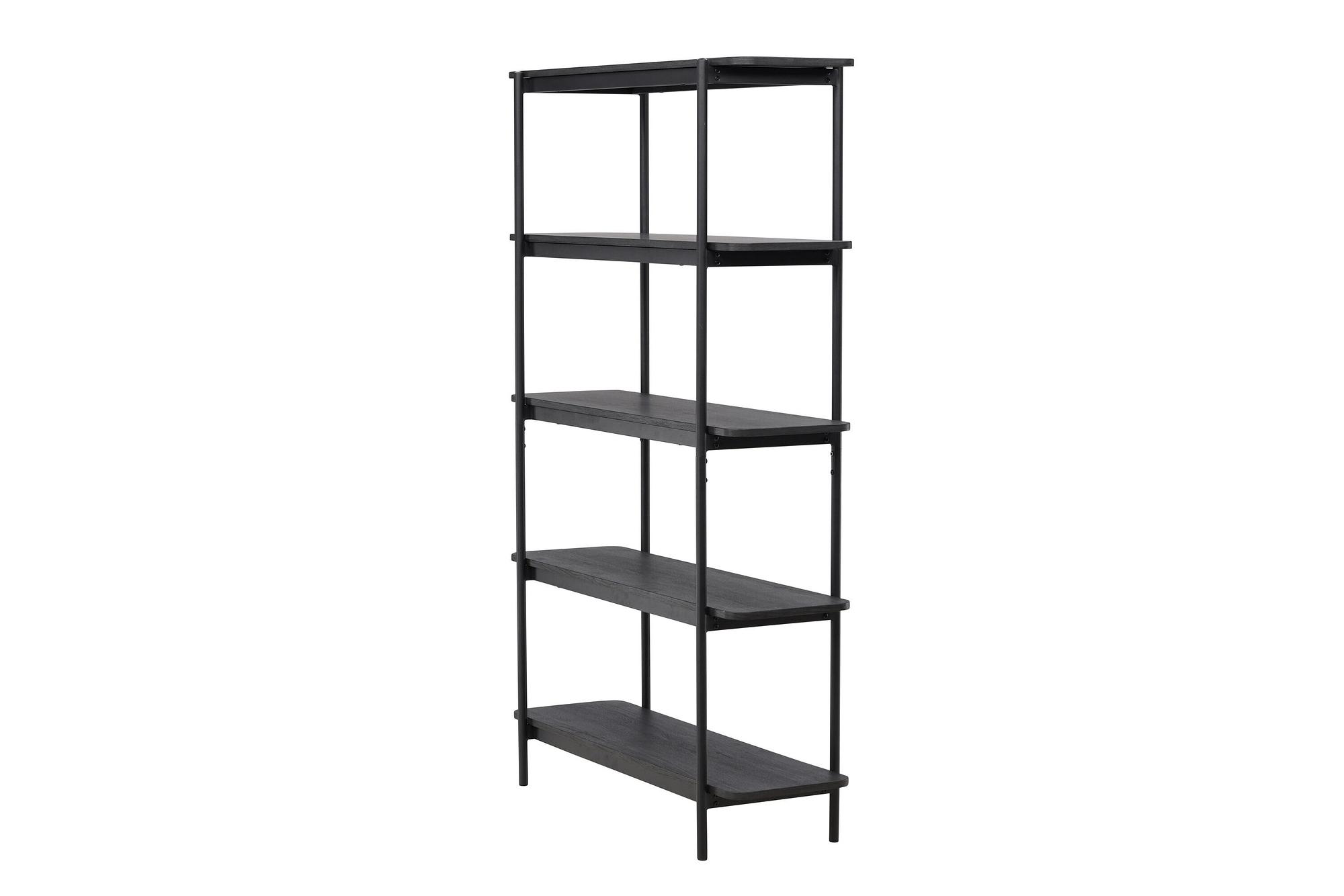 Home Shelf Wood Black 8