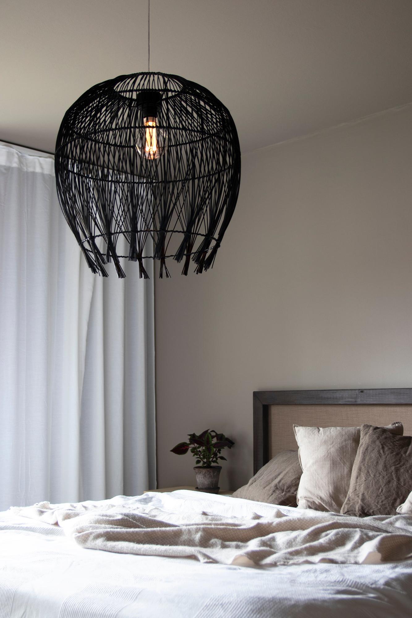 Montego Lampenschirm Rattan Schwarz Ø 50cm 0