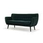 Anne Sofa 3-Sitzer Velour Lux Dark Green 1