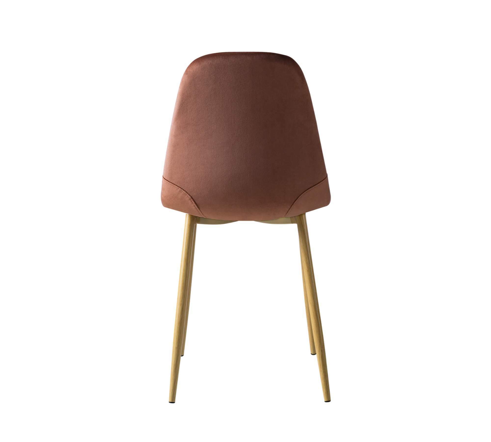 2x Polsterstuhl Samt Metall Rosa 4