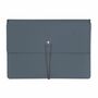 Dokumentenmappe A4 100% Recyceltes Leder Blau 0