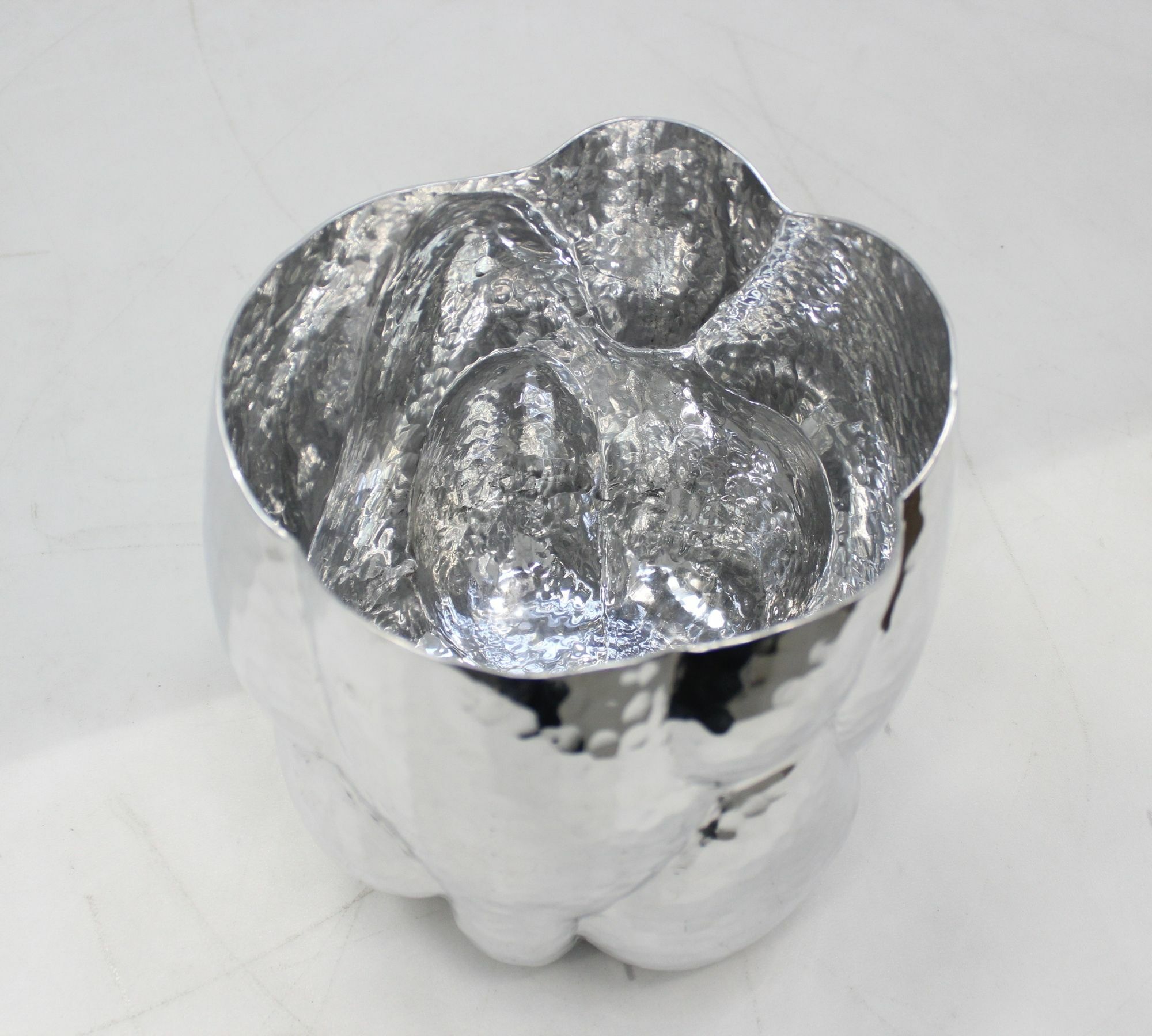 Cloud Vase Metall Silber 1
