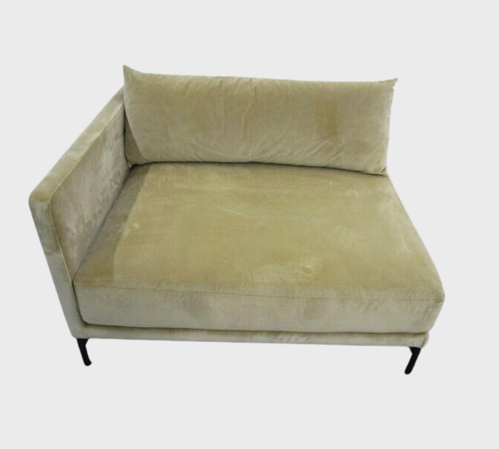 Vincent 1-Sitzer Modul Links Velour Matt Beige 4