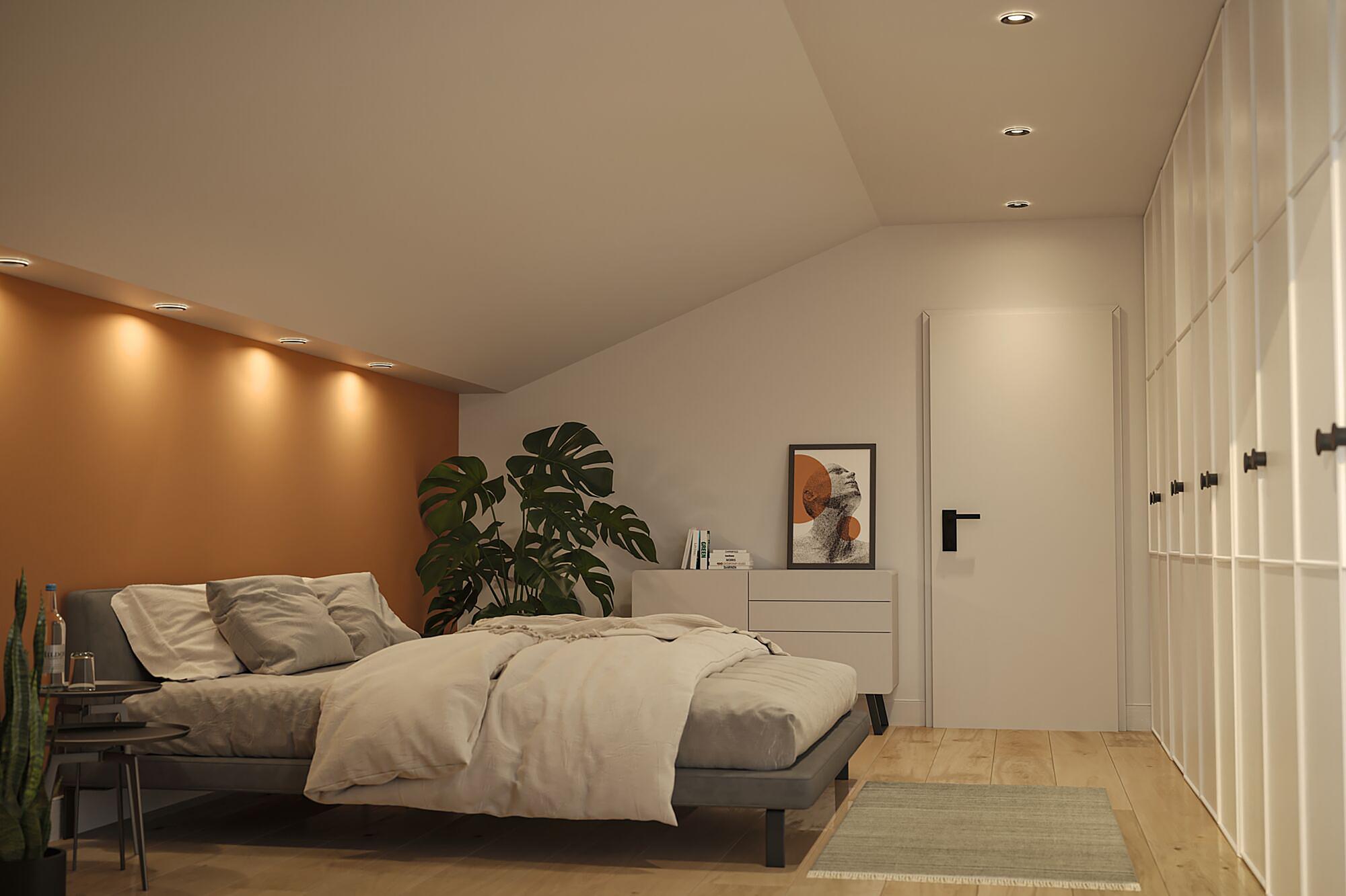 Sormus LED-Einbauleuchte 3er-Set Schwarz 3