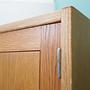 Vintage Schrank Eichenholz Braun 1960er Jahre 13