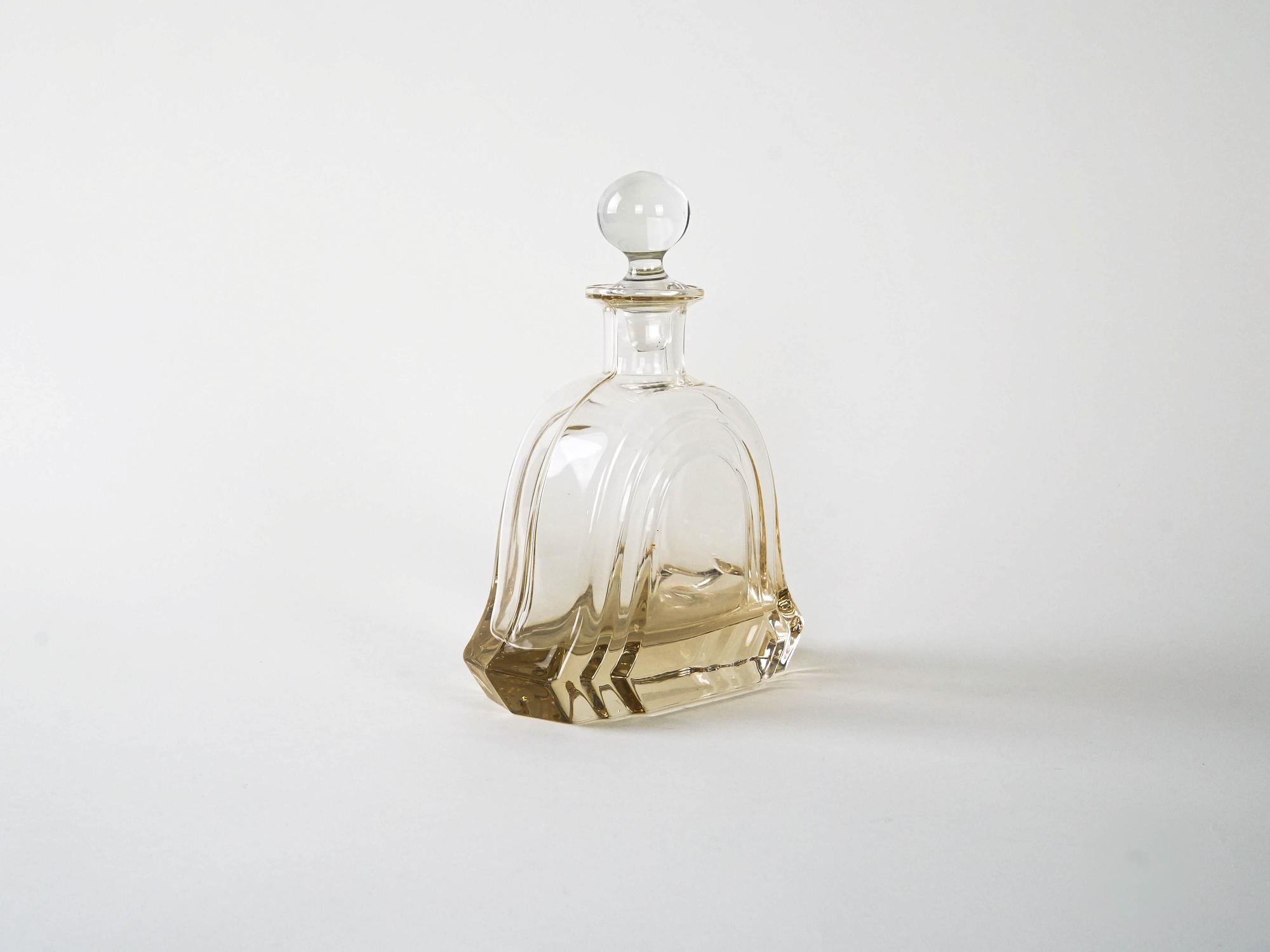 Glass carafe Transparent 1970s 3