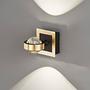 Cluedo LED-Wandleuchte Eisen Klarglas 1