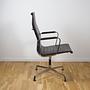 Aluminium Chair EA 112 Drehbar Leder Braun 5