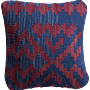Kilim Kissenbezug Blau Rot 0