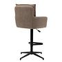 Bar stool DIDRIP set of 2 height adjustable brown 4