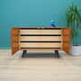 Vintage Schrank Teakholz Braun 1970er Jahre 2