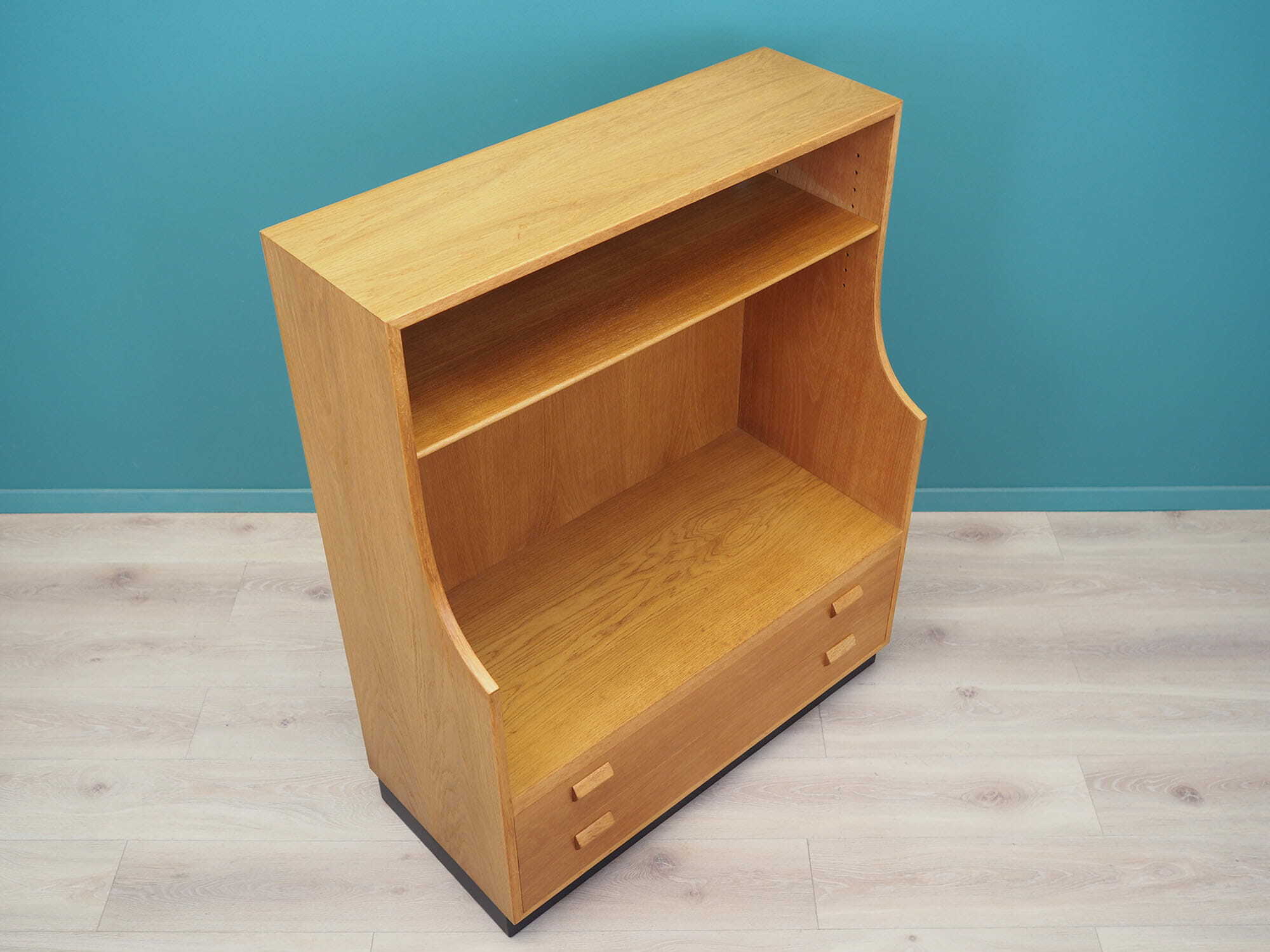 Vintage bookshelf wood brown 1970s 5