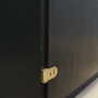 Vintage cabinet oak wood grey 1960s 6