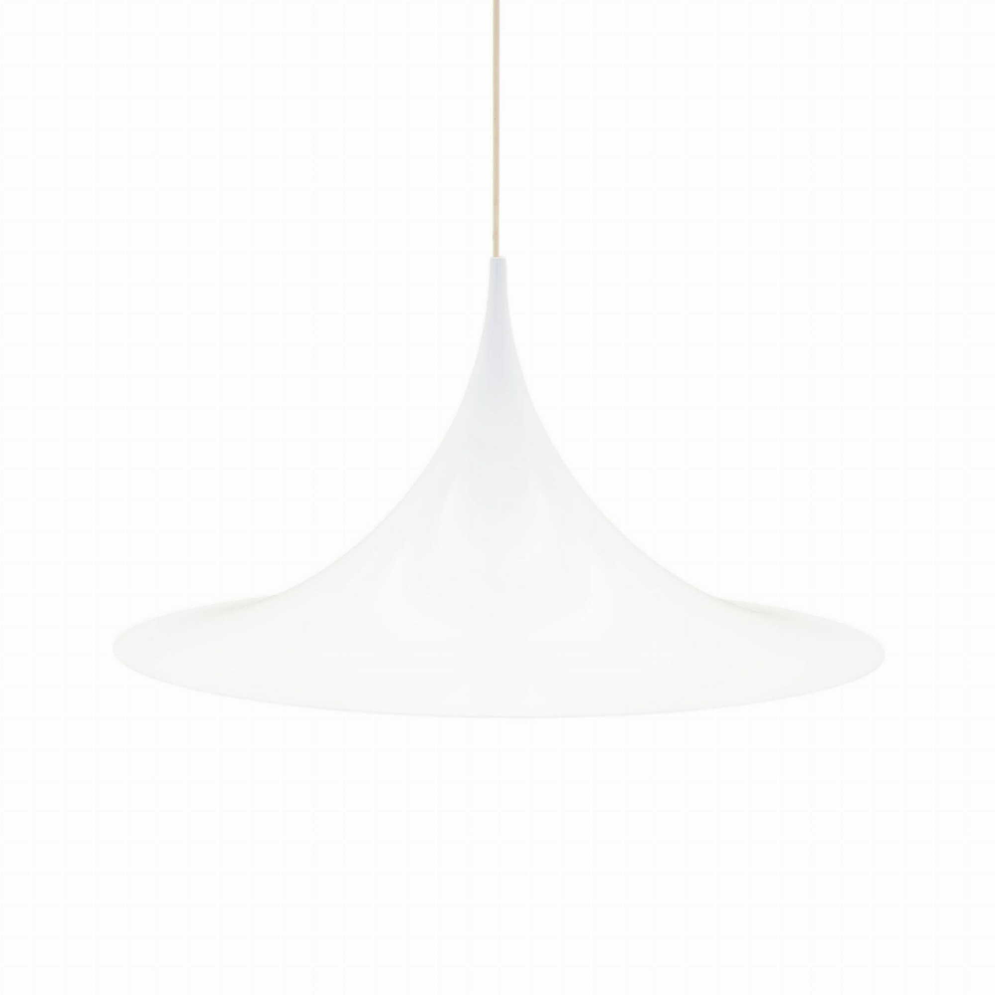 Vintage pendant lamp metal white 1970s 0