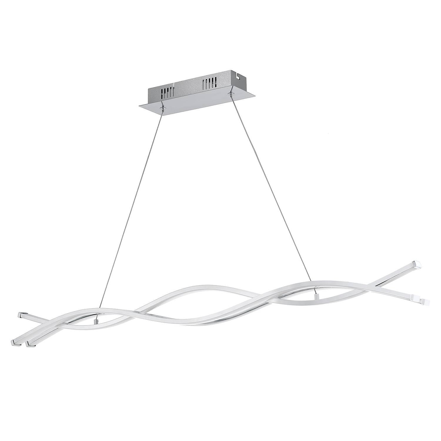 3-light LED pendant lamp Lasana IV Steel 1