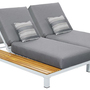 Polo Pro Lounge Metal Wood White 2