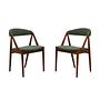 Chairs 2x Teak Green 0