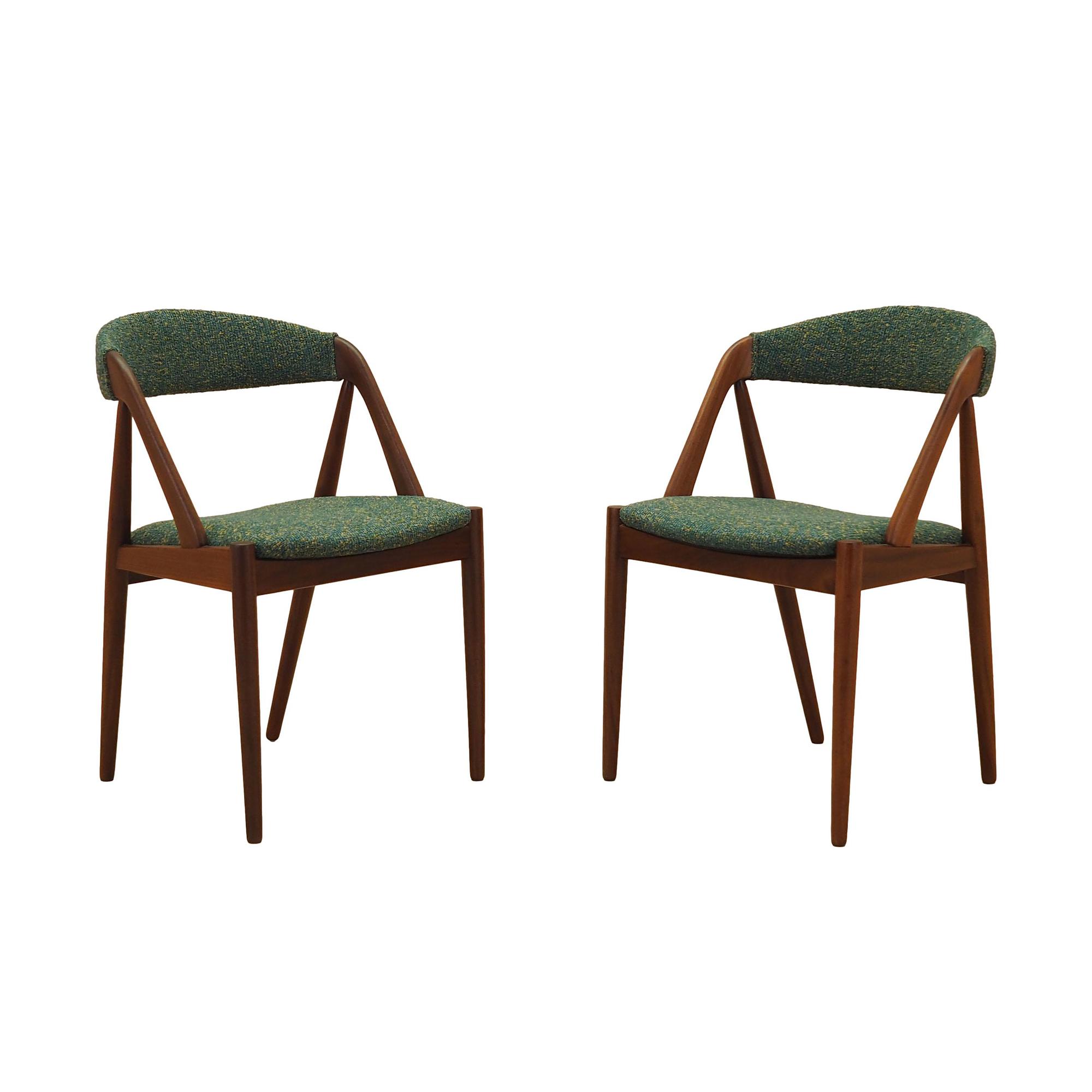 2x Stühle Teak Grün 0