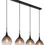 Olsen Pendant Light Type B 4-Light Smoked Glass Black 4