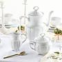 Kaffeegarnitur Maria Theresia Porzellan Weiß 3-teilig 3