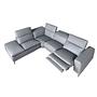 Sofa Récamiere Links Leder Grau 6