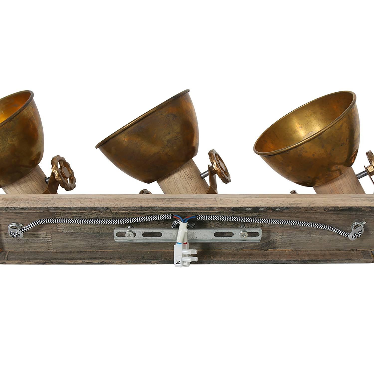 Ceiling Light Gearwood I 4-Light Solid Oak 4