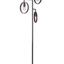 Lampada da terra a 3 luci metallo nero 5