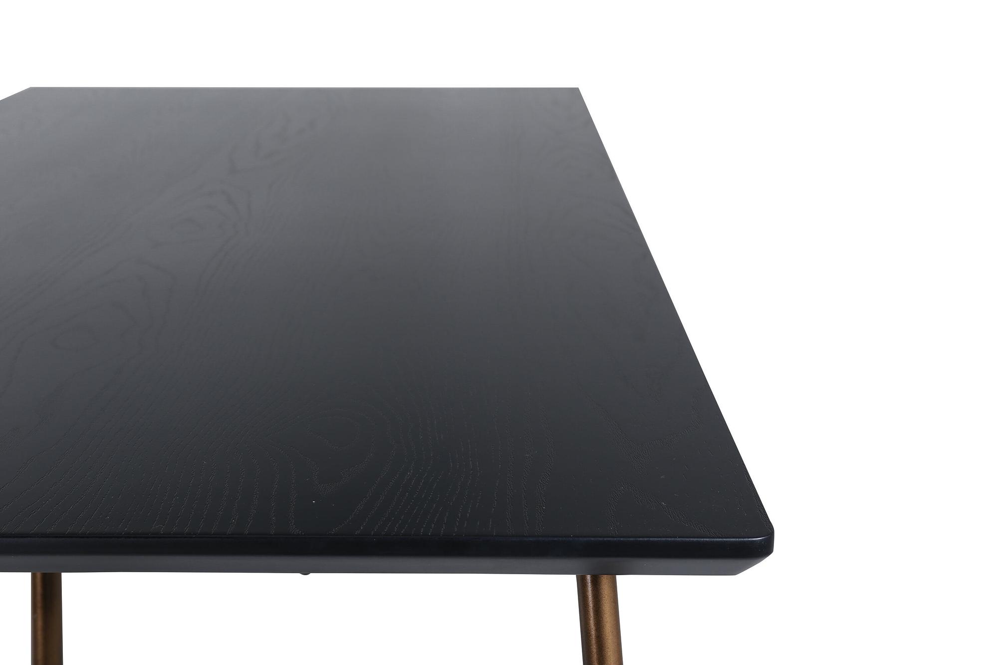 Petra Dining Table Copper in Used-Look Black Veneer 5