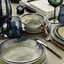 Tableware set 26-pc. Porcelain Blue Brown 1