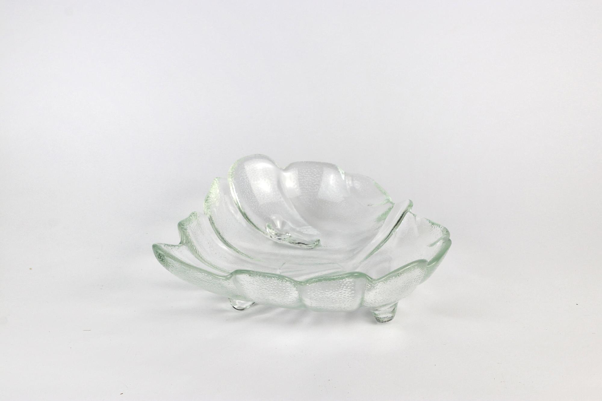 2x Vintage Schale Glas 1980er Jahre 4